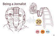 Being a journalist, a Person Illustration by Olillia (Thumbnail 6 of 12)