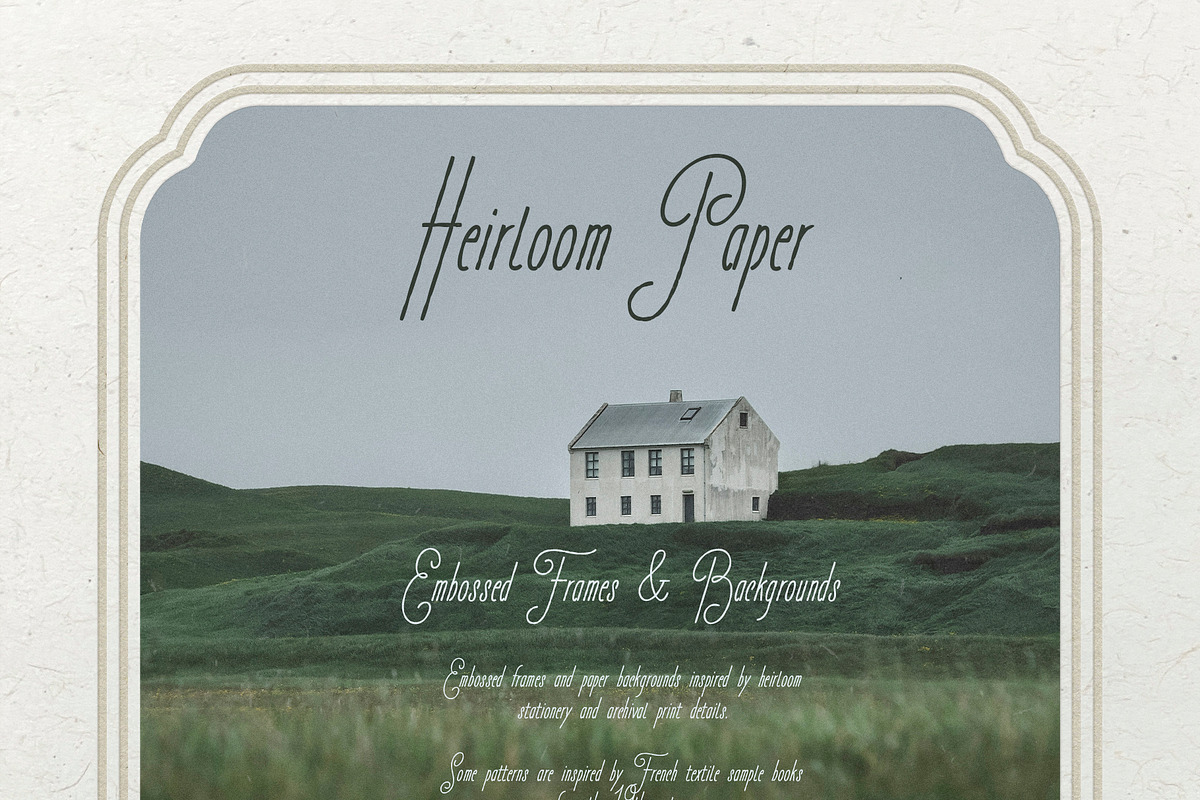 Heirloom Embossed Frames Backgrounds, a Texture Graphic by Purple (Photo 6 of 15)