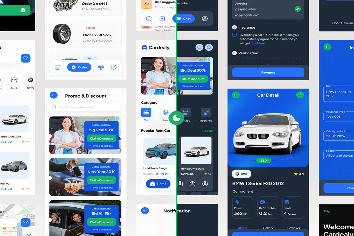 Cardealy Rental car App Mobile UI, an UI Kit Template by Lumina_ui_ux202 (Photo 7 of 7)