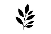 Botanical Leaf Silhouette Bundle, an Illustration by Creativeshirt (Thumbnail 43 of 51)