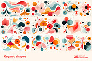Organic shapes. 35 images, a Decorative Illustration by Handmadefont (Thumbnail 2 of 10)