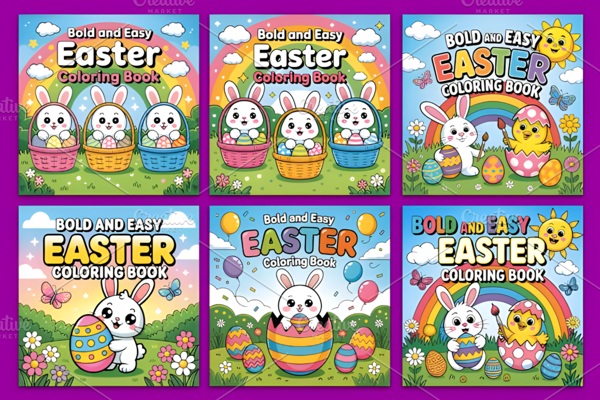 EASTER COLORING BOOK - KDP, a Seasonal Illustration by Ink Gallery (Photo 4 of 5)