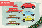 Christmas Trip: a graphic set, an Illustration by Cienpies Design (Thumbnail 3 of 6)