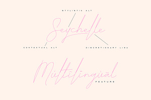 ARK Seychelle - Exotic Monoline Font