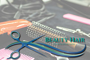 Hair Saloon Shop Logo Template, a Branding & Logo Template by FusionadCreates (Thumbnail 2 of 5)
