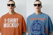 T-Shirt Mockup PSD - Male Model, a Shirt Mockup by Rymden_Fl (Thumbnail 1 of 6)
