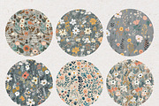 Grey Flower Seamless Pattern Papers, a Pattern Graphic by Natural Planners (Thumbnail 2 of 3)