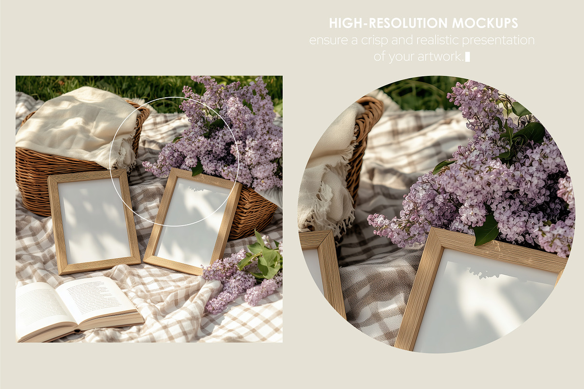 LILAC MORNING | Frame mockup set, a Household Mockup by SCHÉRI (Photo 3 of 17)