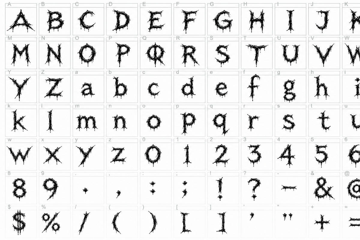 Buaaah Font, a Blackletter Font by Amandea (Photo 2 of 2)