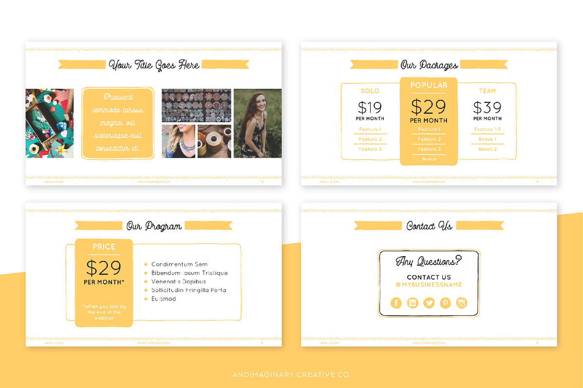 Crafter's PPT Presentation Templates, a Presentation Template by Andimaginary Creative Co. (Photo 5 of 5)