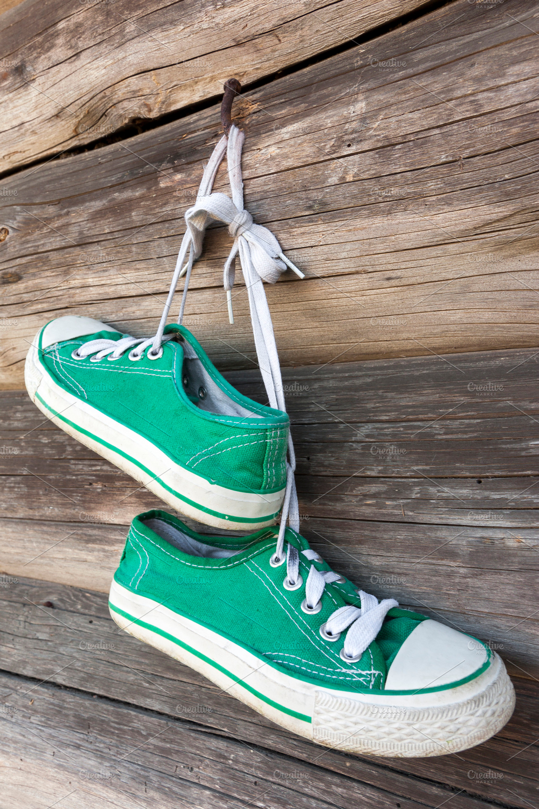 Pair of old sneakers, a Beauty & Fashion Photo by BOOCYS