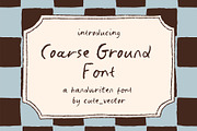 Coarse Ground Handwritten Font, a Handwritten Font by Cute Atelier (Thumbnail 1 of 11)