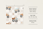 Monster trucks, a Pattern Graphic by Olena Kuznietsova (Thumbnail 6 of 11)