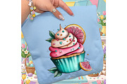 Whimsical Spring Cupcake Clipart, an Illustration by designcity5 (Thumbnail 5 of 5)