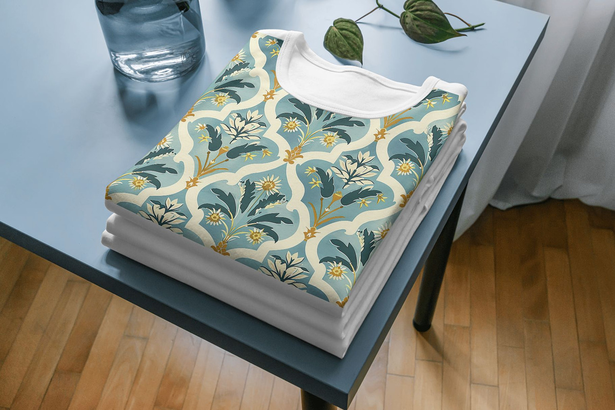 10 Farah's Mosaic Bloom Patterns, a Pattern Graphic by Inknfolly (Photo 5 of 6)