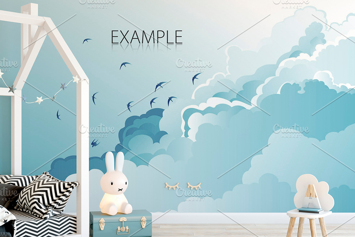 KIDS WALL & FRAMES Mockup Bundle - 3, a Print Template by Yuri-U (Photo 30 of 33)