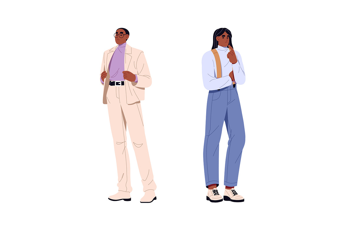 Modern diverse business people set, a Person Illustration by PaperTrident (Photo 3 of 11)