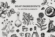 Hand-Drawn Soap Making Vector Set, a Healthcare Illustration by Yevheniia (Thumbnail 3 of 11)