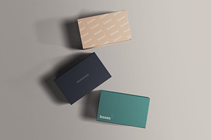 Top View Box Packages Mockup