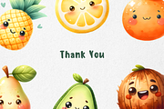Bundle Kawaii Fruits Clipart PNG, a Food Illustration by jvxvxnism (Thumbnail 8 of 22)