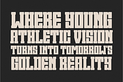 Dreaming Varsity - Condensed Slab, a Slab Serif Font by Pian45 Studio (Thumbnail 2 of 16)