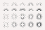 Retro Sunbursts, a Decorative Illustration by Vecster (Thumbnail 3 of 4)