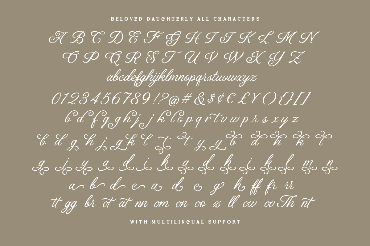 MCO - Beloved Daughterly, a Script Font by Mojiscope Studio (Photo 10 of 10)
