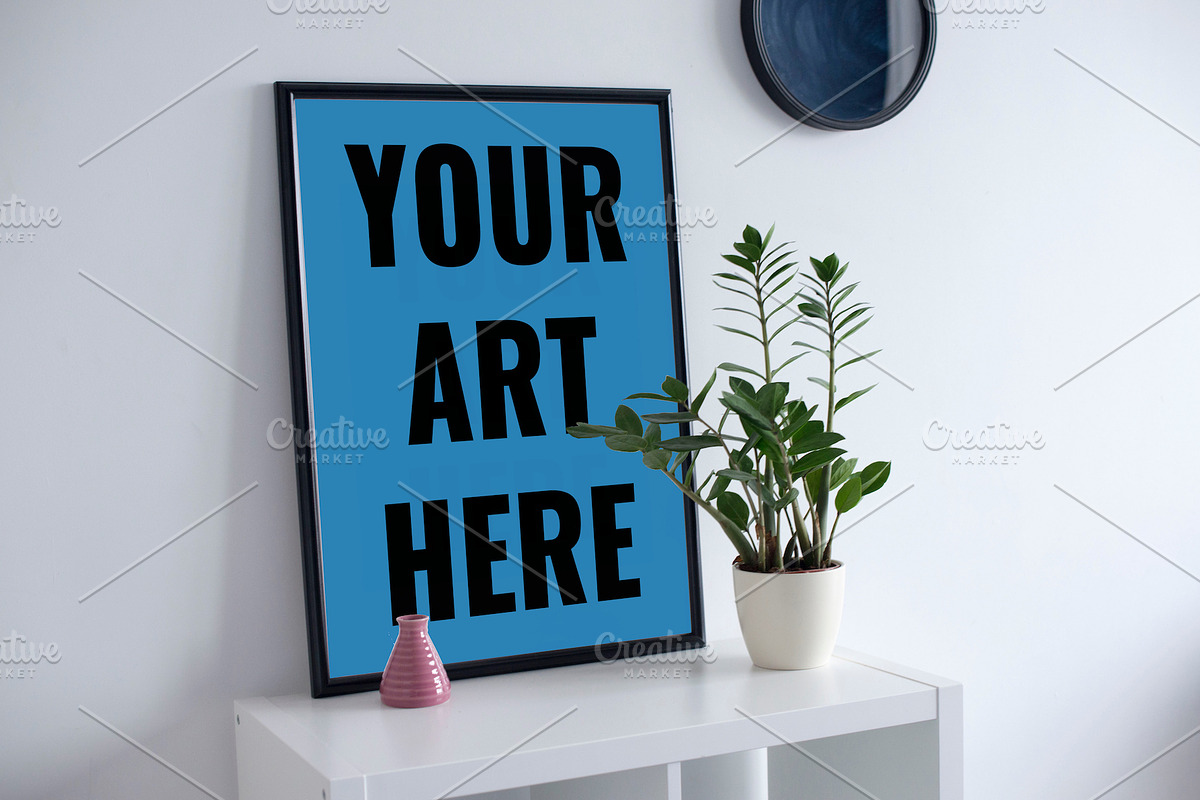Modern Art Print Frame Mockup, a Print Template by THE MOCKUP SHOP (Photo 2 of 3)