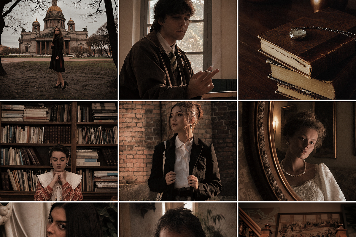 Dark Academia Lightroom Presets, a Preset Add-On by Oak Digital Studios (Photo 2 of 11)