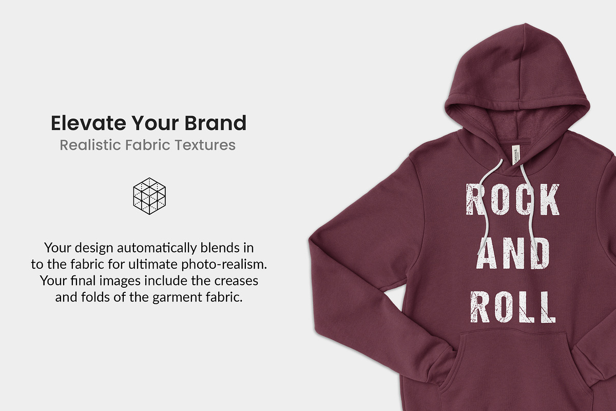 Bella Canvas 3719 Mockups, a Hoody Mockup by Photific (Photo 2 of 6)