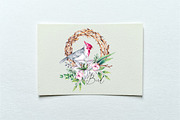 Birds in Bloom Watercolor Floral set, an Animal Illustration by SashaKondr (Thumbnail 5 of 17)