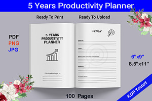 Productivity Planner For Five Years