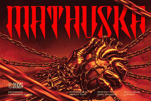 Mathuska – Experimental Gothic Font