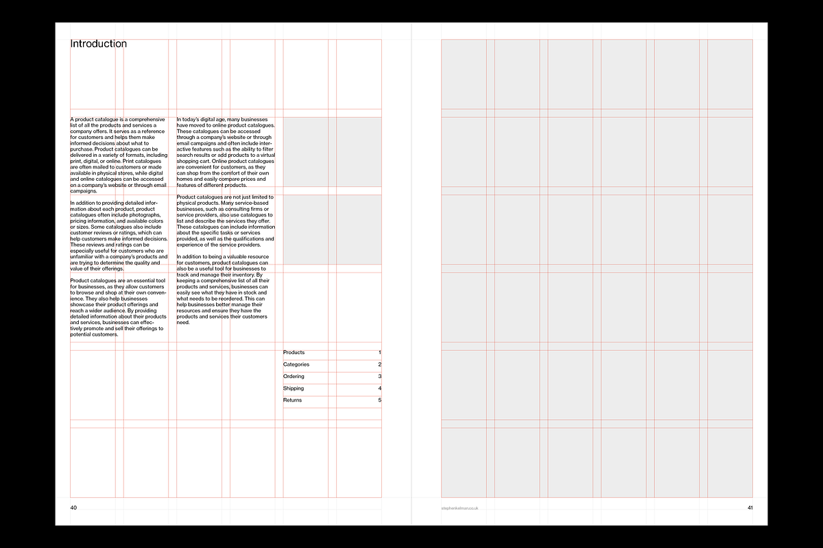 Catalogue Template A4 for InDesign, a Brochure Template by Stephen Kelman (Photo 9 of 10)
