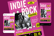 Indie Rock Festival Flyer Set, a Flyer Template by Annora Studio (Thumbnail 2 of 6)