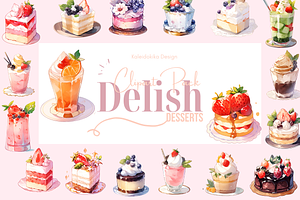 Sweet Delights Clipart Pack
