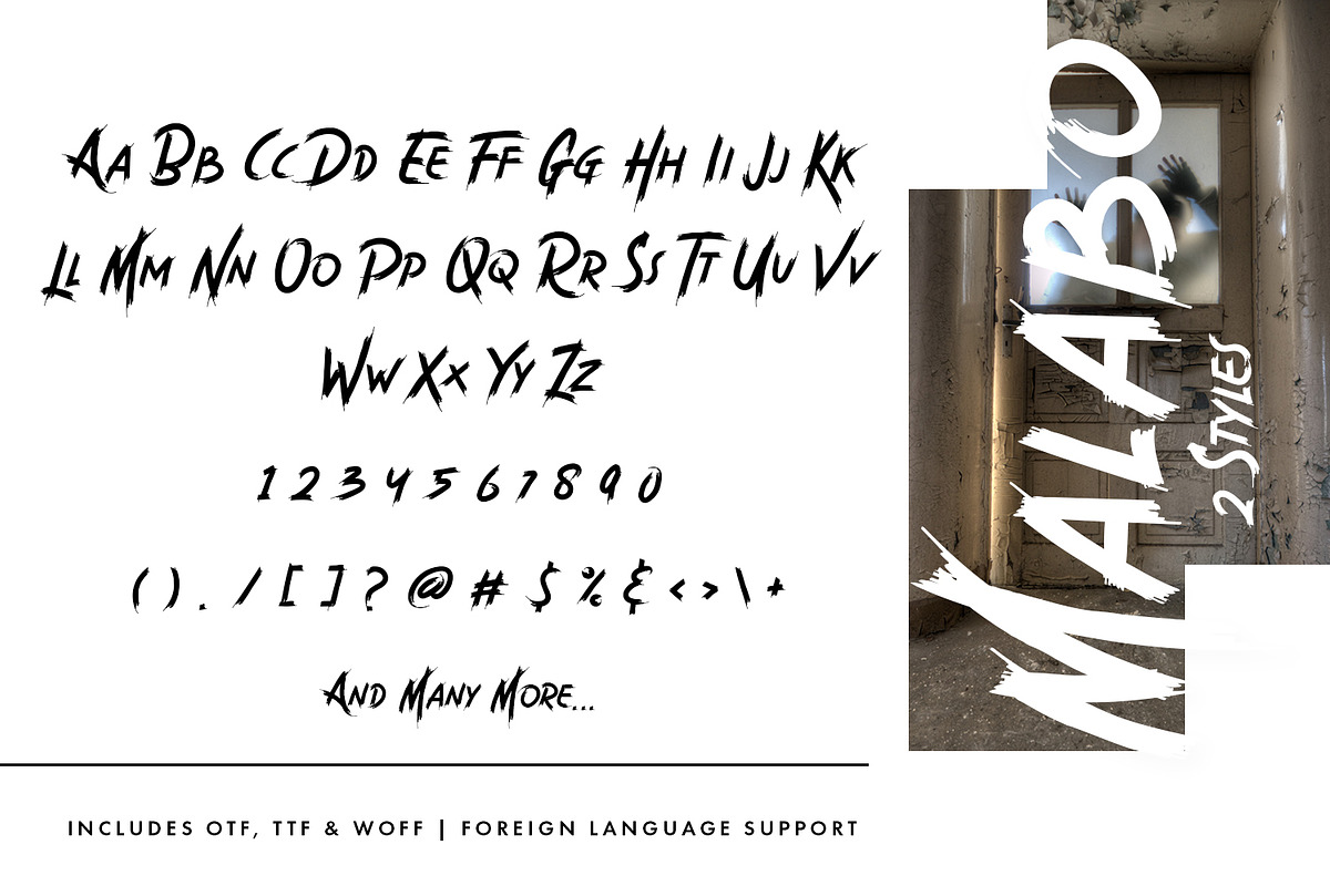 Malabo - Creepy Font, a Font by edukka (Photo 11 of 15)