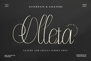Olleta Script Fonts
