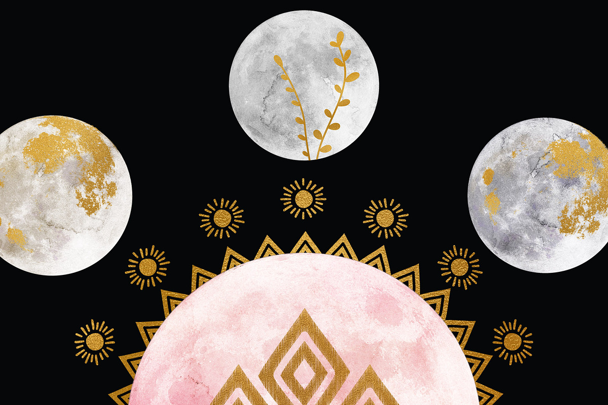20% OFF! MYSTICAL MOONS, a Work Illustration by Chus Moreno Studio (Photo 3 of 11)