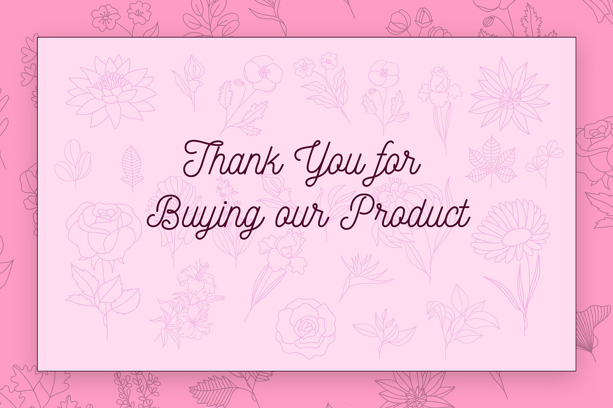 Botanical Vector Greenery & Flowers, a Decorative Illustration by FourLeafLover (Photo 5 of 5)