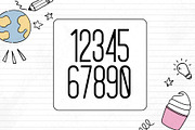 Doodle Daze - Adorable Slim Typeface, a Sans Serif Font by HipFonts (Thumbnail 4 of 7)