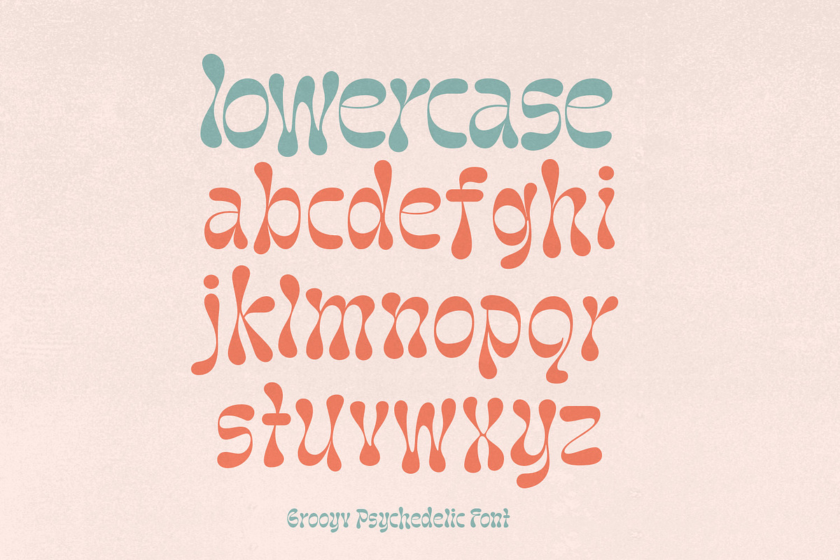 Naskle - Groovy Psychedelic Font, a Font by creativemedialab (Photo 2 of 9)