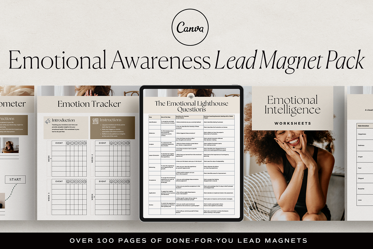 Emotional Awareness Lead Magnet Pack, a Marketing Template by HelloKarla (Photo 1 of 3)