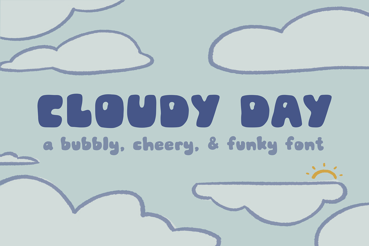 Cloudy Day, a Handwritten Font by JillianDeGrieIllustration (Photo 1 of 4)
