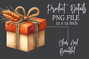 Watercolor Autumn Gift Box Clipart, an Illustration by Rose Art (Thumbnail 6 of 7)