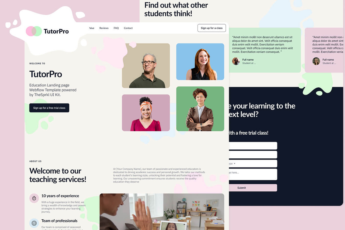 TutorPro - Education Landing Page, a Landing Page Template by EGO Creative Innovations (Photo 4 of 6)