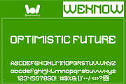 Optimistic Future font, a Font by weknow (Thumbnail 1 of 8)