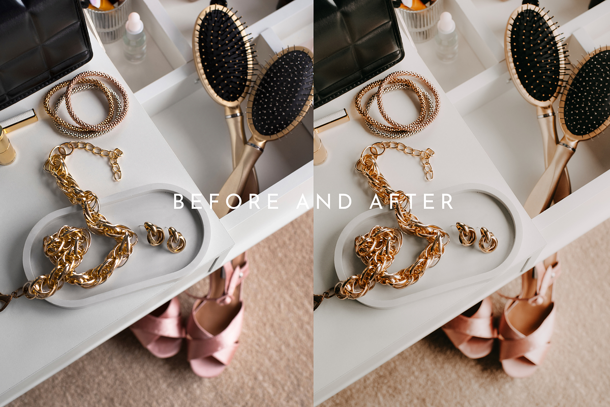 20 Products and Jewelry Presets, a Preset Add-On by Oak Digital Studios (Photo 5 of 7)