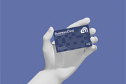 Clay Hand Holding Business Card Mock, a Merchandise Mockup by Permadi Creative (Thumbnail 5 of 5)