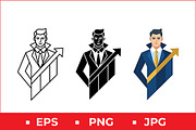 Business Growth Vector Icon Graphic, a Solid Icon by Artonix (Thumbnail 1 of 2)